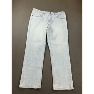 Under 510 Jeans Mens 32x27 Light Wash Blue Straight Leg Denim Short Inseam